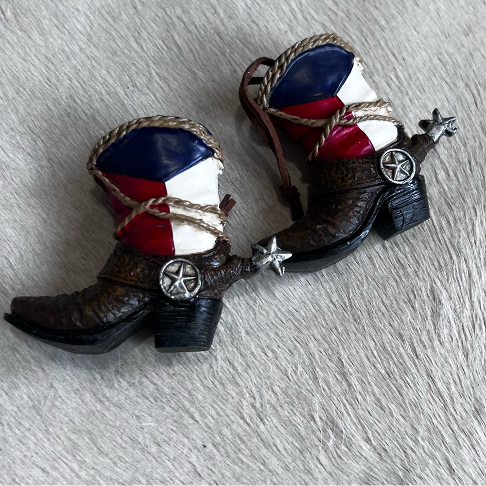 Cowboy Christmas Ornaments with Star Accents - Picture 5 of 6